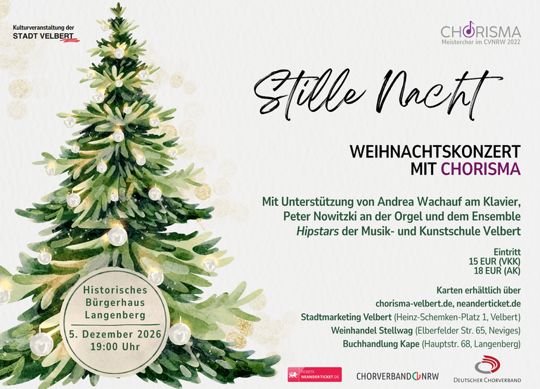 Weihnachtskonzert mit Chorisma